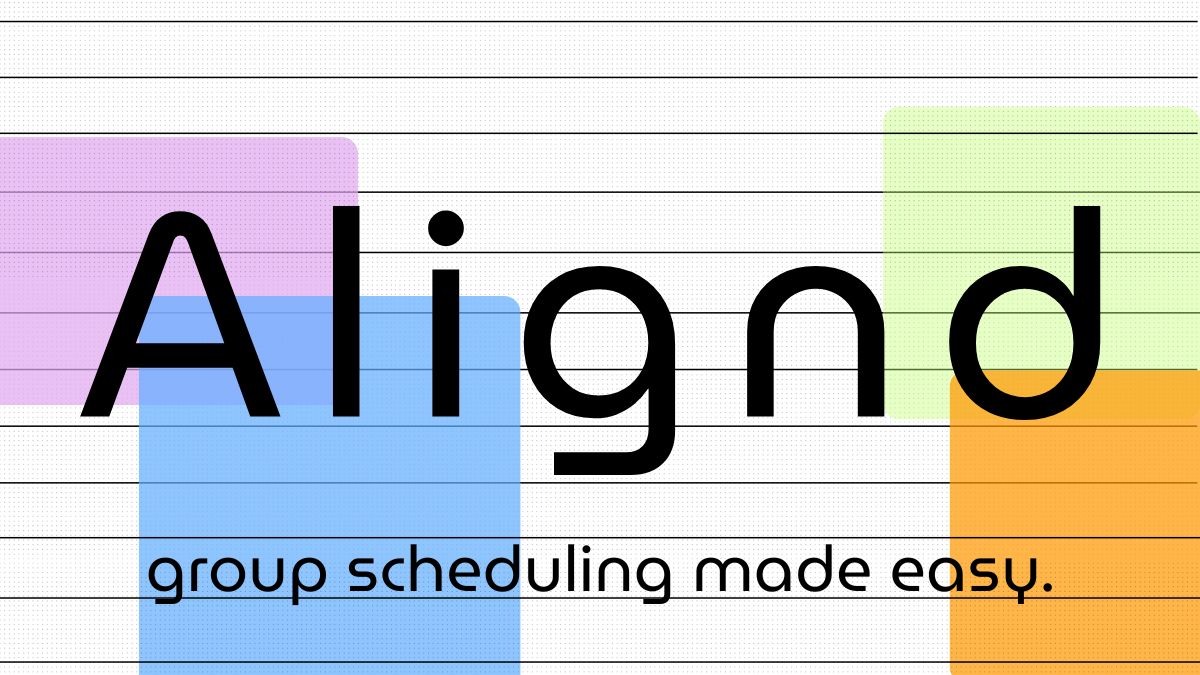 alignd: find a time everyone can actually make